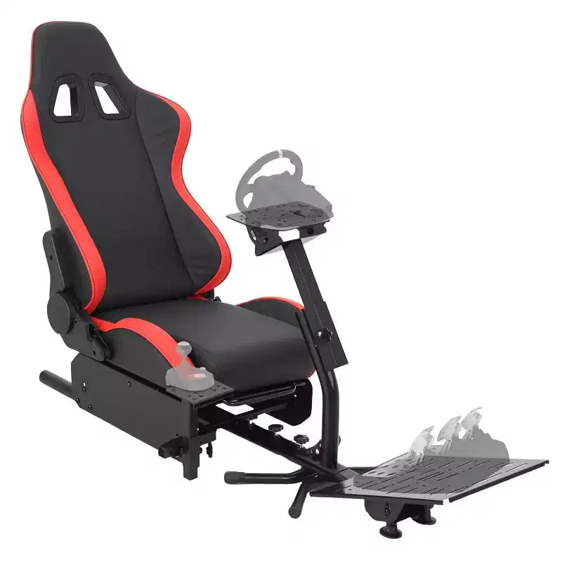Katlanabilir Yarış Simülatörü Kokpiti, G29/G920/G923 için Ayarlanabilir Direksiyon Standı, Thrustmaster, Fanatec, Hori, Mad Catz ile Uyumlu, Ayarlanabilir Pedal Açısı