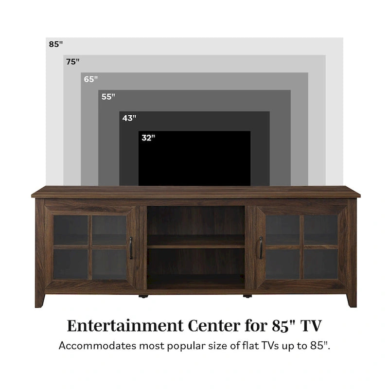 Mobile TV dal design transizionale Middlebrook Dornbirn da 70 pollici