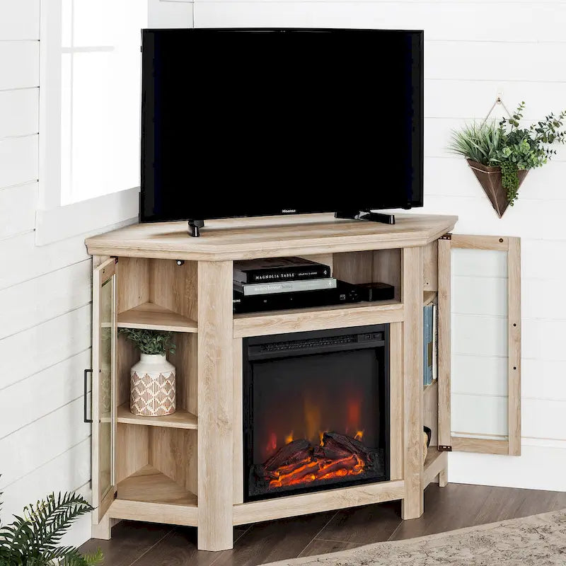 Mobile TV angolare con camino Middlebrook da 48 pollici