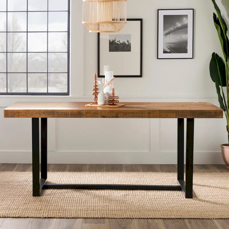 Middlebrook Solid Wood 72-inch Distressed Dining Table
