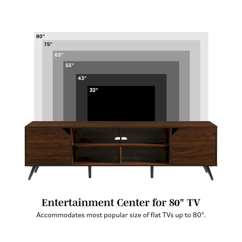 Middlebrook Designs Mid-Century-Moderner 70-Inch-TV-Ständer