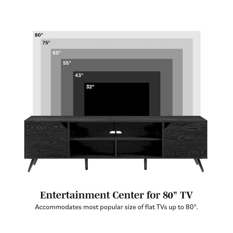 Middlebrook Designs Mid-Century-Moderner 70-Inch-TV-Ständer