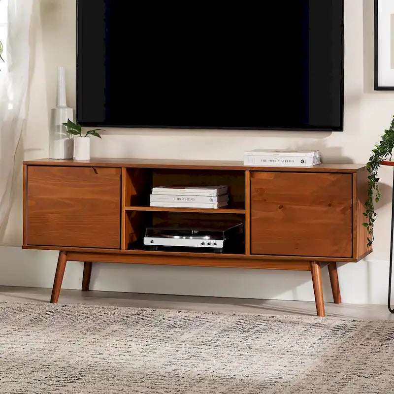 Middlebrook 58-inch Mid-Century Solid Wood TV Stand