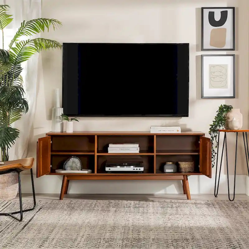 Middlebrook 58-inch Mid-Century Solid Wood TV Stand