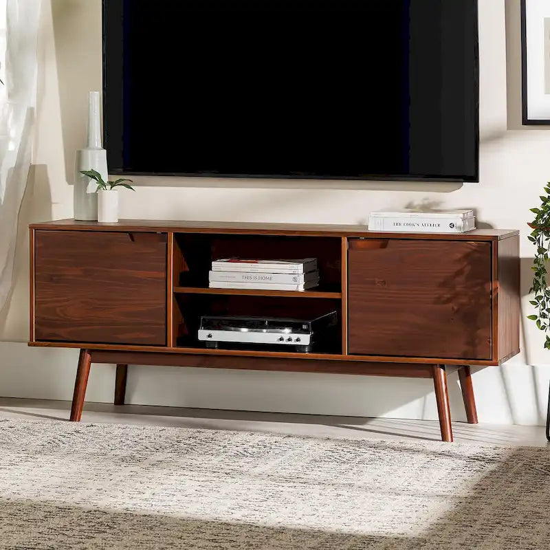Middlebrook 58-inch Mid-Century Solid Wood TV Stand