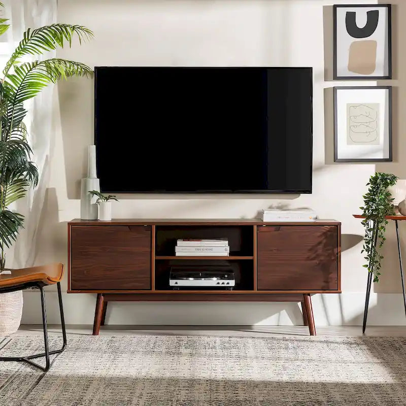 Middlebrook 58-inch Mid-Century Solid Wood TV Stand