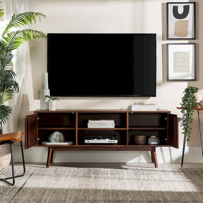 Middlebrook 58-inch Mid-Century Solid Wood TV Stand