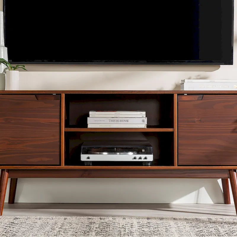 Middlebrook 58-inch Mid-Century Solid Wood TV Stand