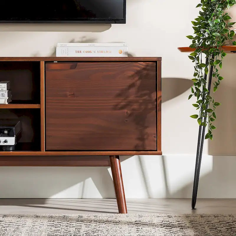 Middlebrook 58-inch Mid-Century Solid Wood TV Stand