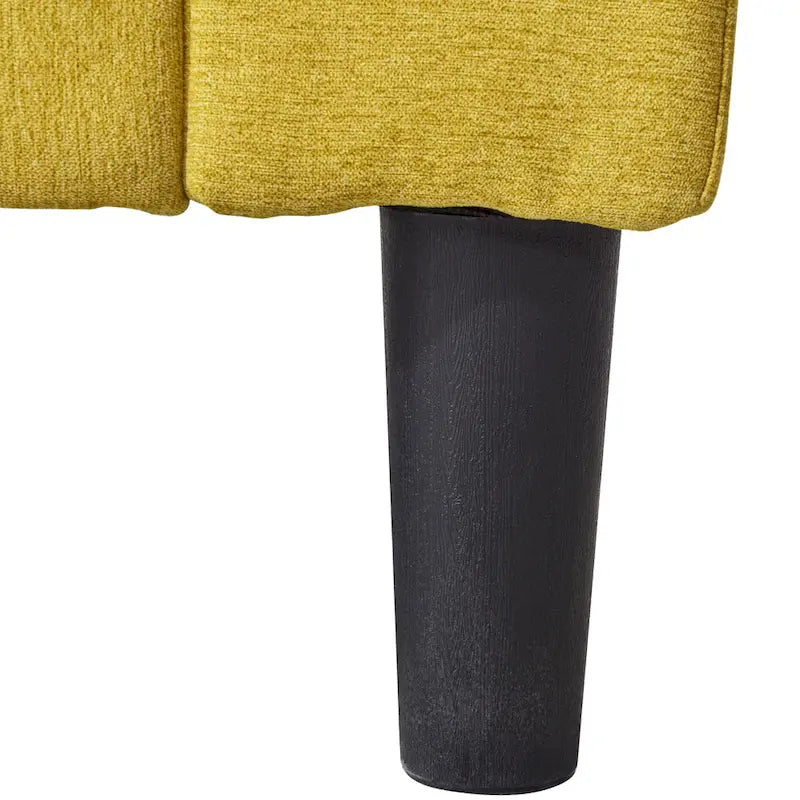Sofa mit Relaxfunktion aus Leinenstoff im Mid-Century-Stil, gepolsterte Chaiselongue für Innenräume