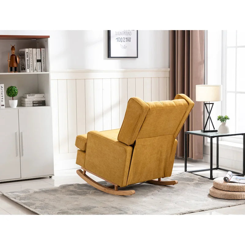 Fauteuil à bascule capitonné moderne 33.8