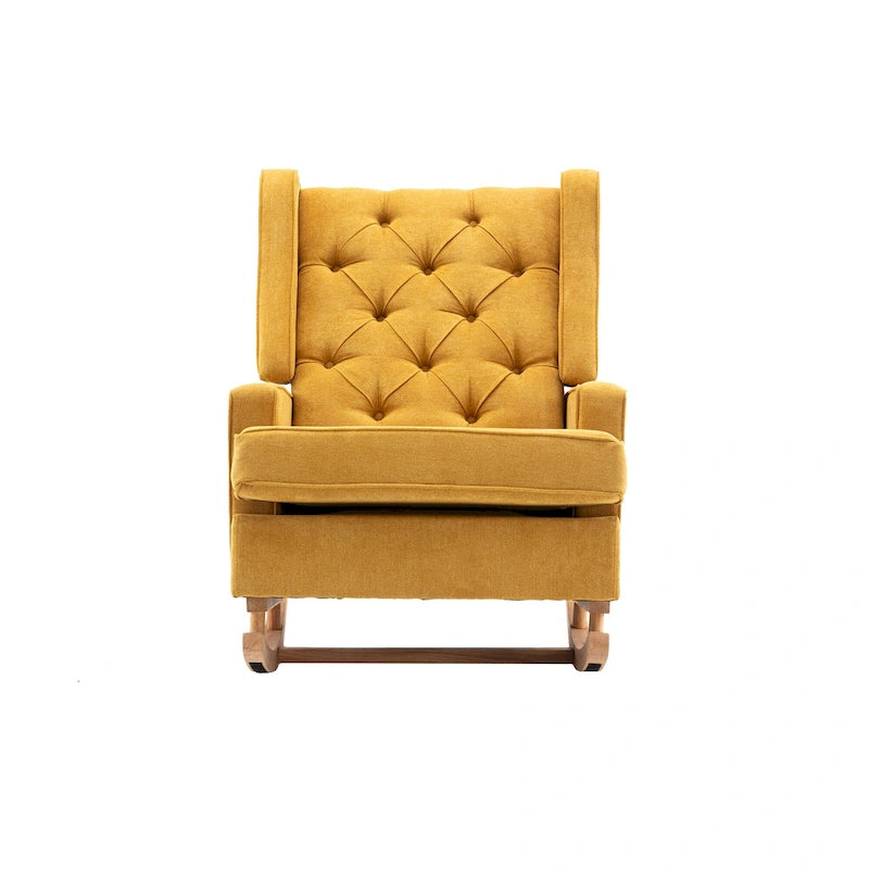 Fauteuil à bascule capitonné moderne 33.8