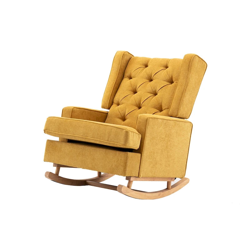 Fauteuil à bascule capitonné moderne 33.8