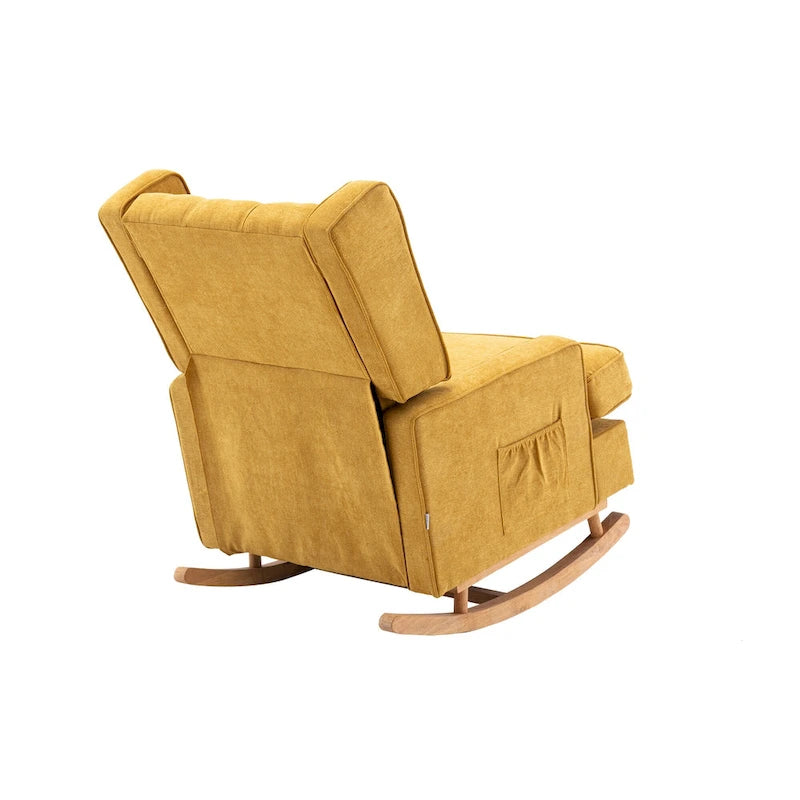 Fauteuil à bascule capitonné moderne 33.8