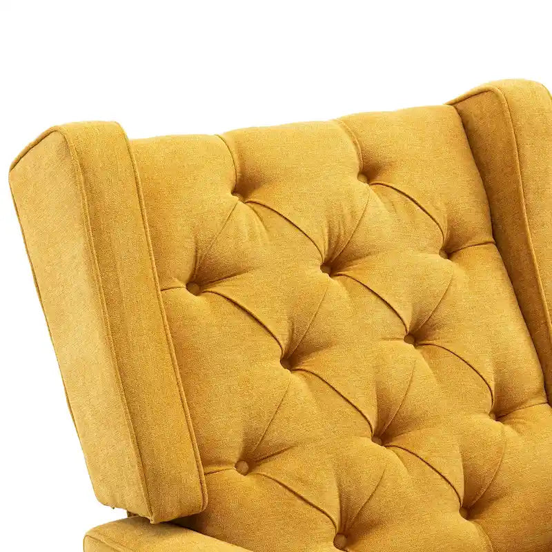 Fauteuil à bascule capitonné moderne 33.8