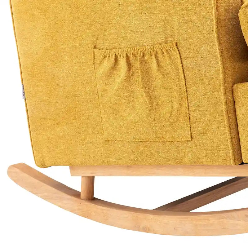 Fauteuil à bascule capitonné moderne 33.8