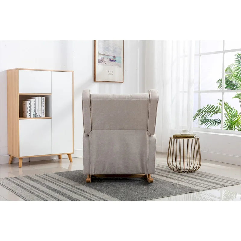 Fauteuil à bascule capitonné moderne 33.8