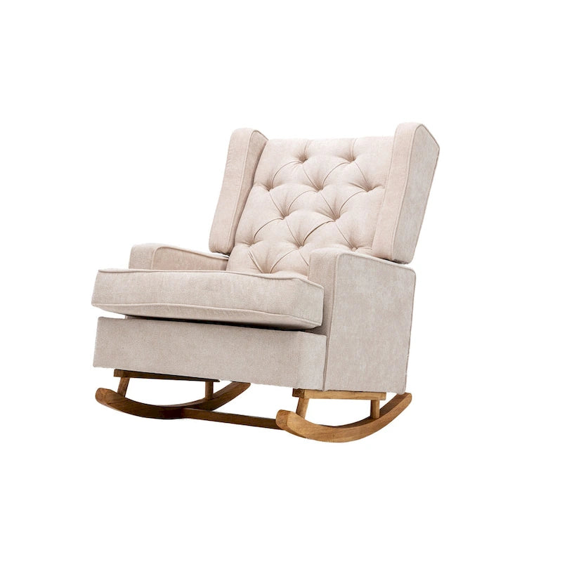 Fauteuil à bascule capitonné moderne 33.8
