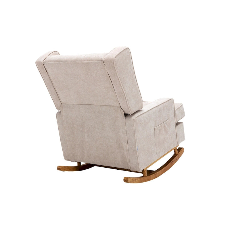 Fauteuil à bascule capitonné moderne 33.8