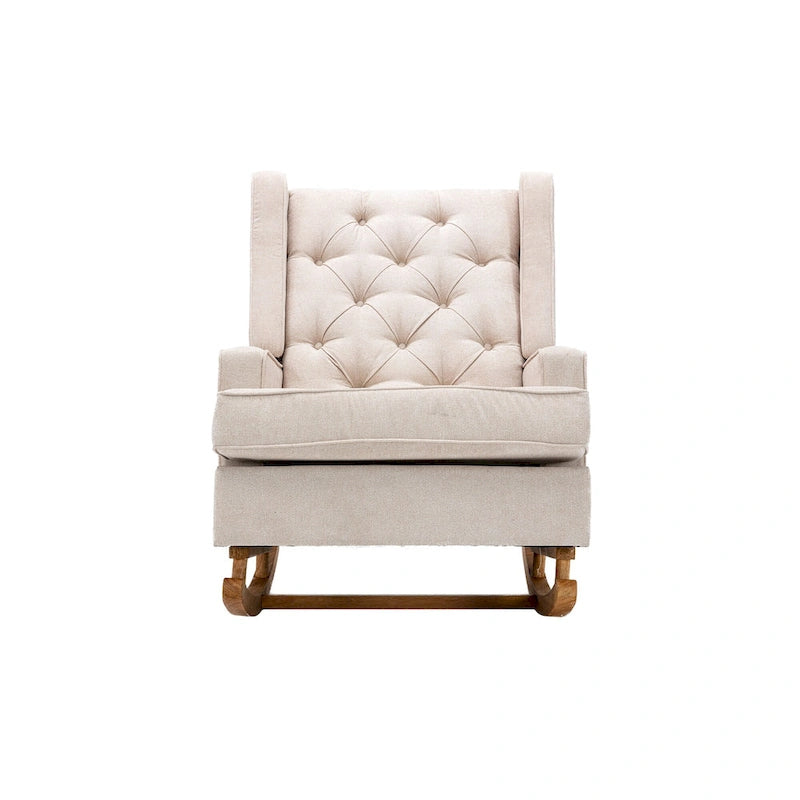 Fauteuil à bascule capitonné moderne 33.8