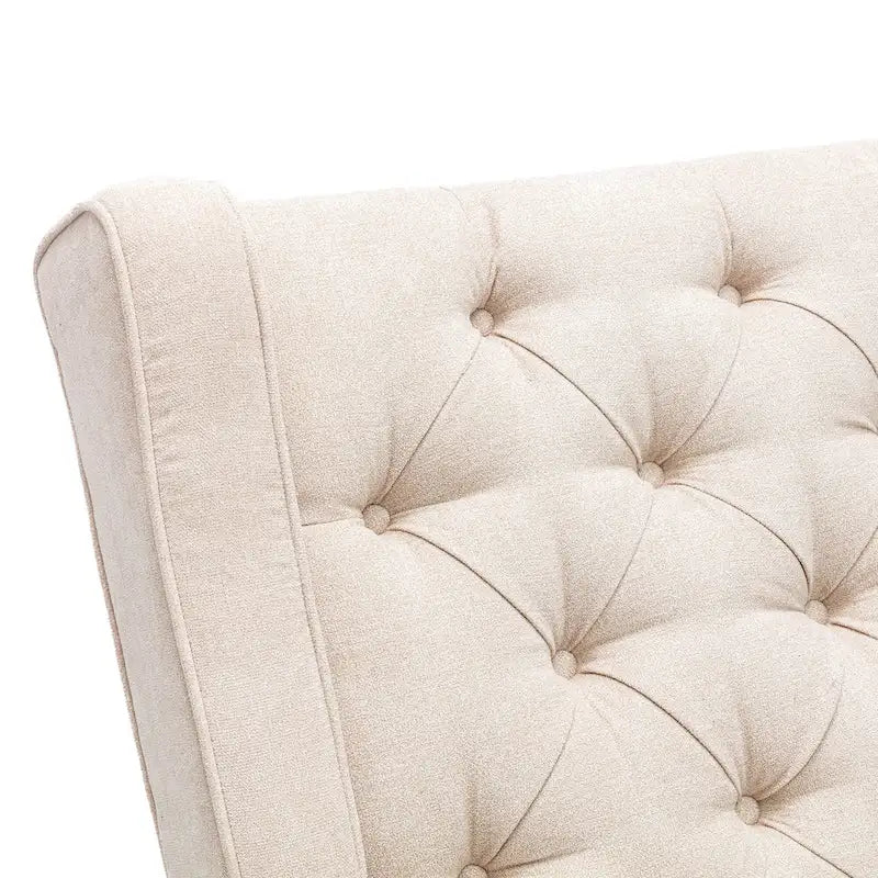 Fauteuil à bascule capitonné moderne 33.8