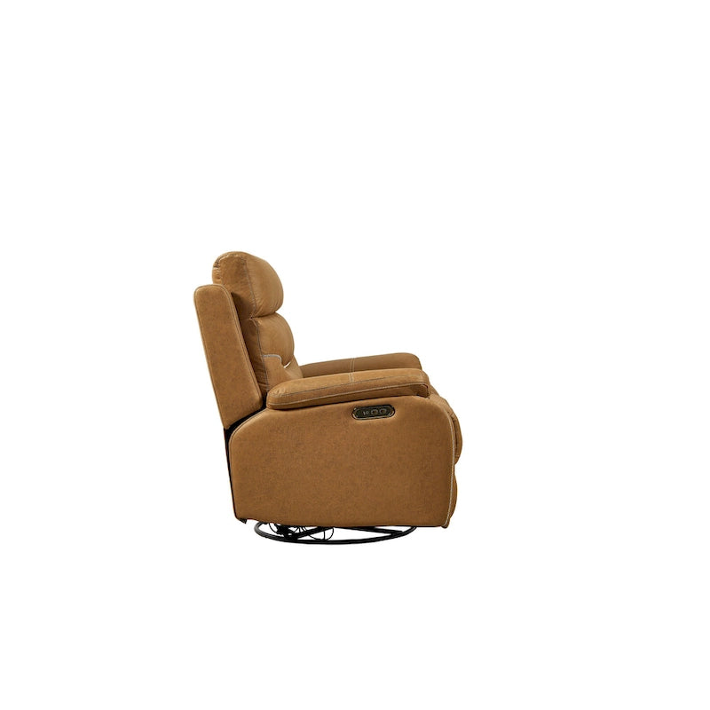Christopher Knight Home – Fauteuil inclinable pivotant et berçant Liyasi à double moteur OKIN, position infinie, appuie-tête électrique et recharge USB
