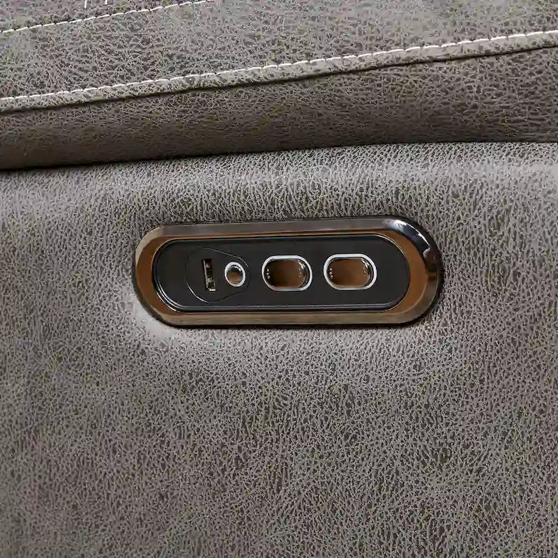 Christopher Knight Home – Fauteuil inclinable pivotant et berçant Liyasi à double moteur OKIN, position infinie, appuie-tête électrique et recharge USB