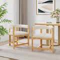 Christopher Knight Home – Eleganter Esszimmer-Armlehnstuhl Bennett mit Fassrücken, 2er-Set