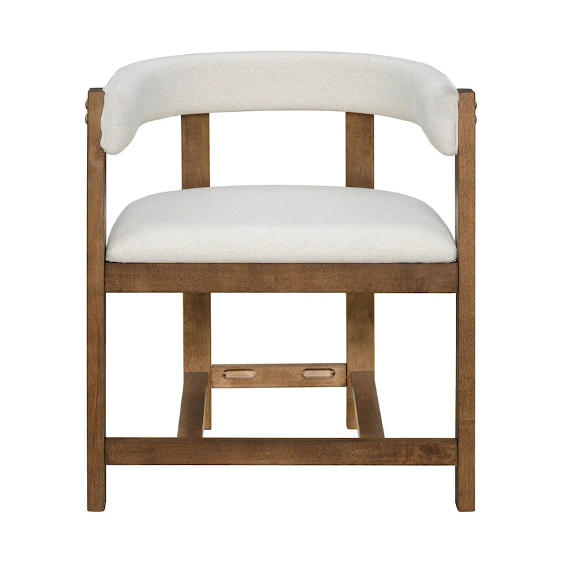 Christopher Knight Home – Eleganter Esszimmer-Armlehnstuhl Bennett mit Fassrücken, 2er-Set