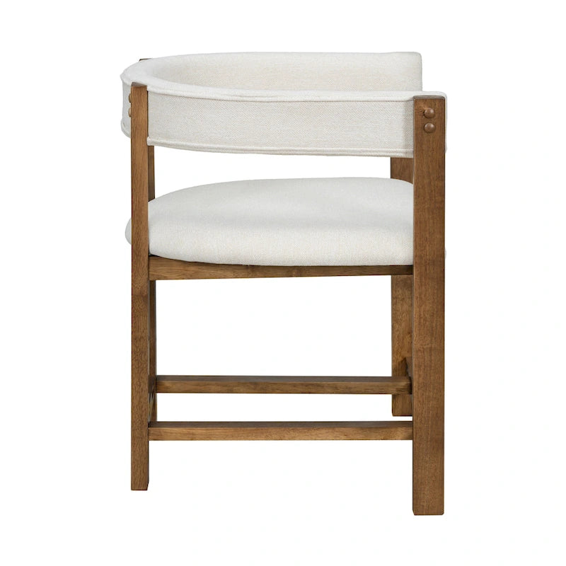 Christopher Knight Home – Eleganter Esszimmer-Armlehnstuhl Bennett mit Fassrücken, 2er-Set