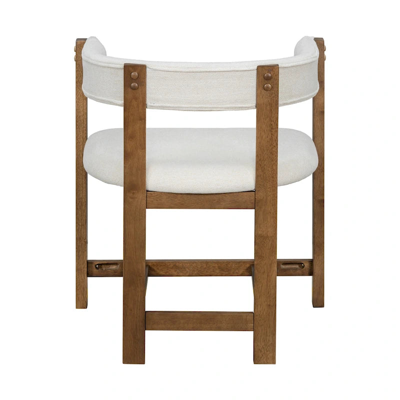 Christopher Knight Home – Eleganter Esszimmer-Armlehnstuhl Bennett mit Fassrücken, 2er-Set