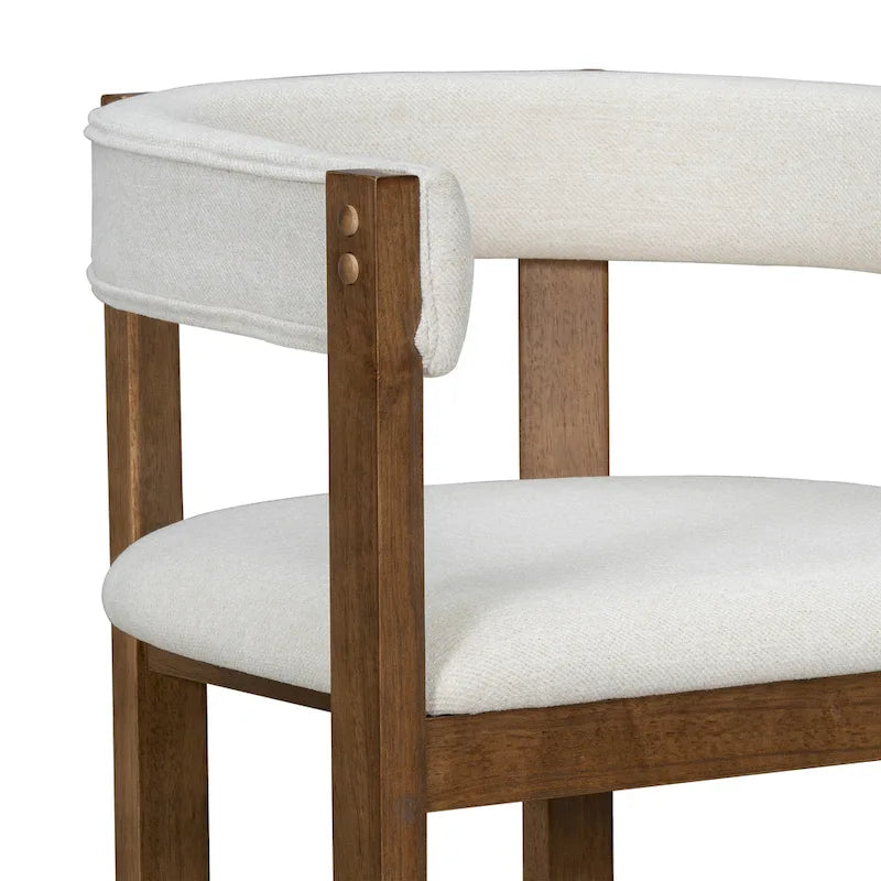 Christopher Knight Home – Eleganter Esszimmer-Armlehnstuhl Bennett mit Fassrücken, 2er-Set