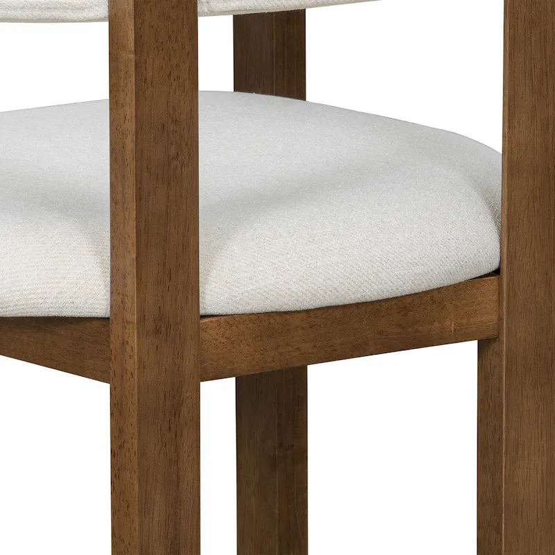 Christopher Knight Home – Eleganter Esszimmer-Armlehnstuhl Bennett mit Fassrücken, 2er-Set