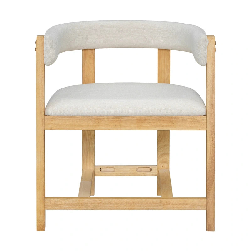 Christopher Knight Home – Eleganter Esszimmer-Armlehnstuhl Bennett mit Fassrücken, 2er-Set