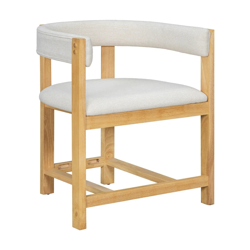 Christopher Knight Home – Eleganter Esszimmer-Armlehnstuhl Bennett mit Fassrücken, 2er-Set