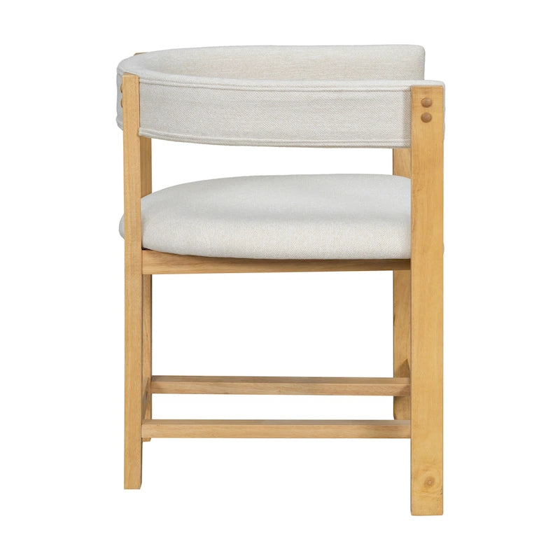 Christopher Knight Home – Eleganter Esszimmer-Armlehnstuhl Bennett mit Fassrücken, 2er-Set