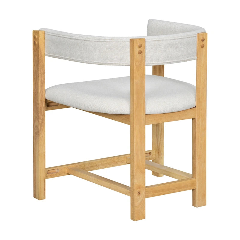 Christopher Knight Home – Eleganter Esszimmer-Armlehnstuhl Bennett mit Fassrücken, 2er-Set