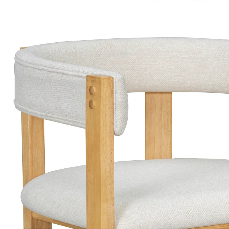 Christopher Knight Home – Eleganter Esszimmer-Armlehnstuhl Bennett mit Fassrücken, 2er-Set