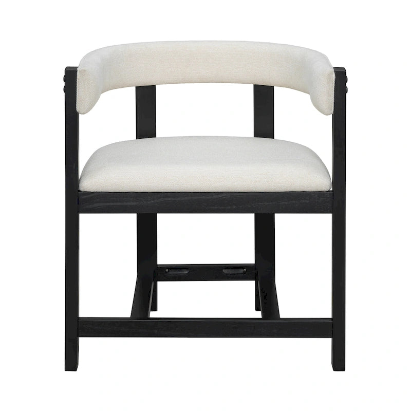 Christopher Knight Home – Eleganter Esszimmer-Armlehnstuhl Bennett mit Fassrücken, 2er-Set