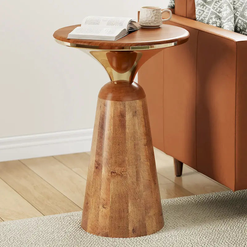 Table d’appoint en bois de manguier et métal Christopher Knight Home