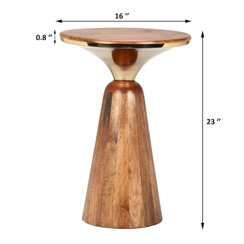 Table d’appoint en bois de manguier et métal Christopher Knight Home