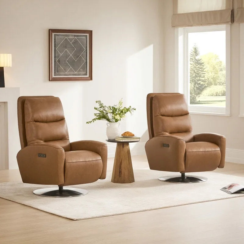 Mateo Lounge-Sessel mit elektrischem Dreh-Liegesystem und zwei Motoren