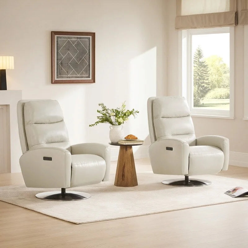 Mateo Lounge-Sessel mit elektrischem Dreh-Liegesystem und zwei Motoren