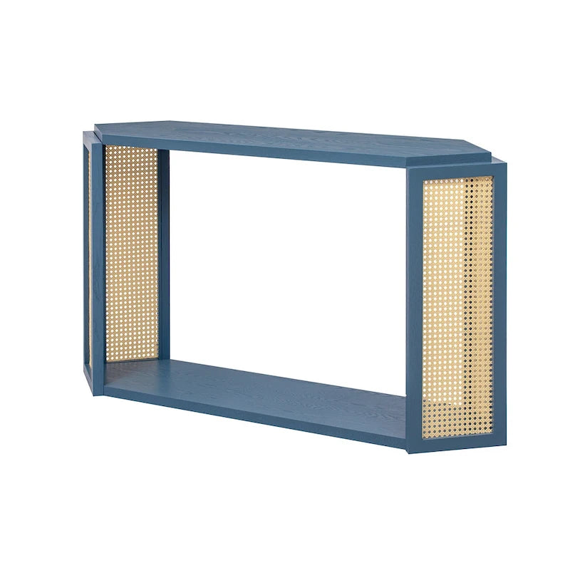 53 Arrow consoletafel met geweven rotan