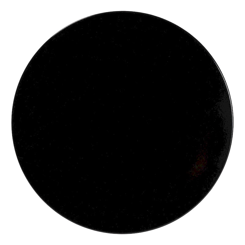 Table d’appoint ronde moderne en métal festonné Ulmer, pour intérieur ou extérieur semi-abrité