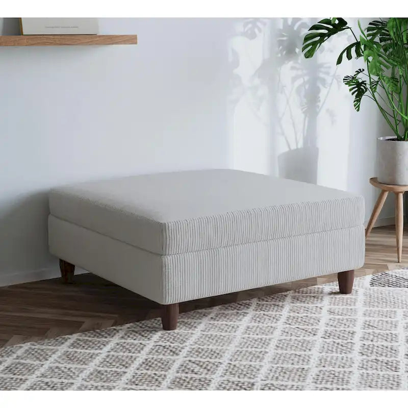 Pouf surdimensionné rembourré en velours côtelé 40 W