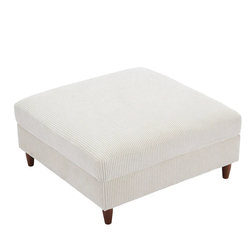 Pouf surdimensionné rembourré en velours côtelé 40 W
