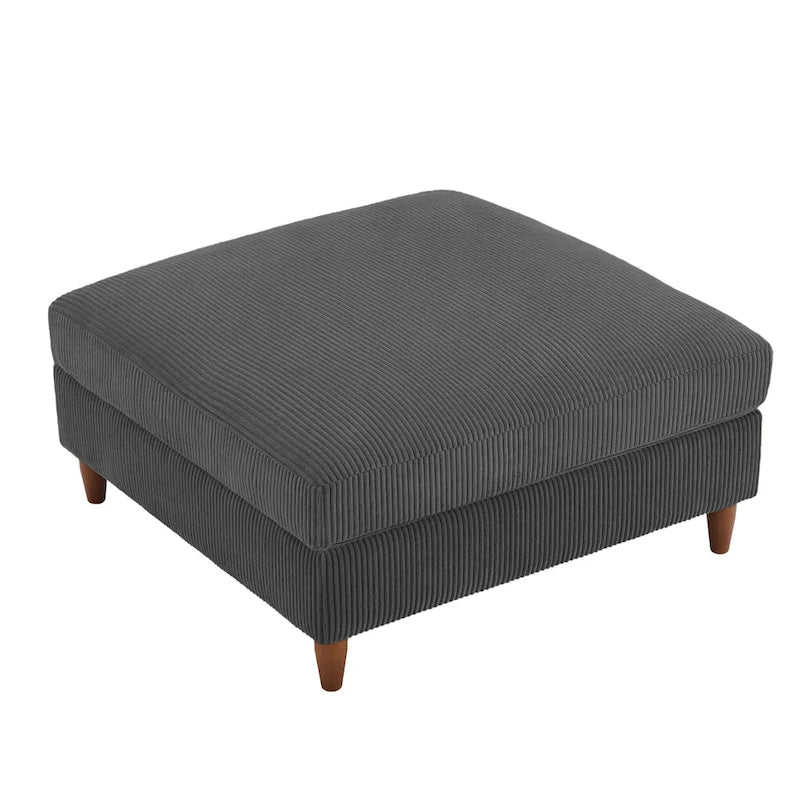 Pouf surdimensionné rembourré en velours côtelé 40 W