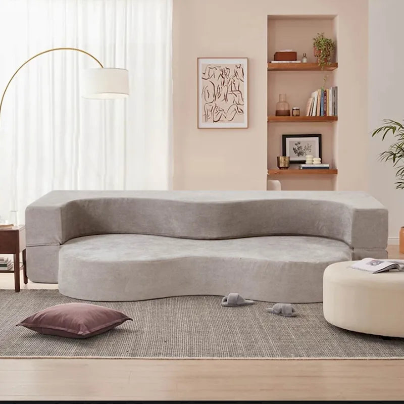 Sofá cama plegable convertible con espuma de alta densidad para sala, habitación de invitados y dormitorio