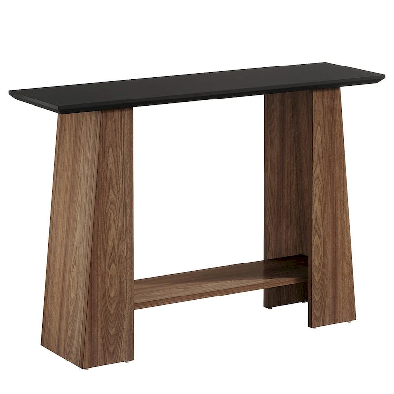 47 smalle houten banktafel met opbergruimte voor kleine woonkamers - 47.24 W x 13.78 D x 35.43 H
